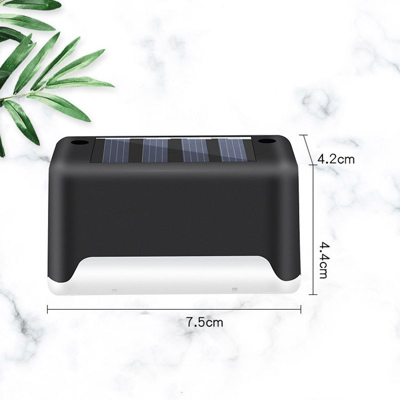 Luces solares exteriores para terraza y cercas, con iluminación para escalones de patios y caminos peatonales