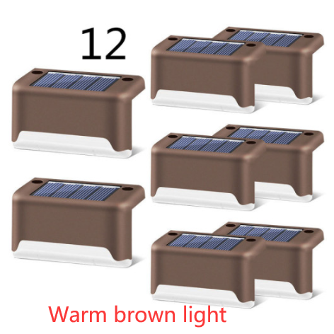 Luces solares exteriores para terraza y cercas, con iluminación para escalones de patios y caminos peatonales