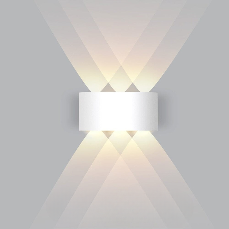 Aplique de pared exterior LED con luz hacia arriba y hacia abajo, lámpara moderna, delgada y resistente a la intemperie