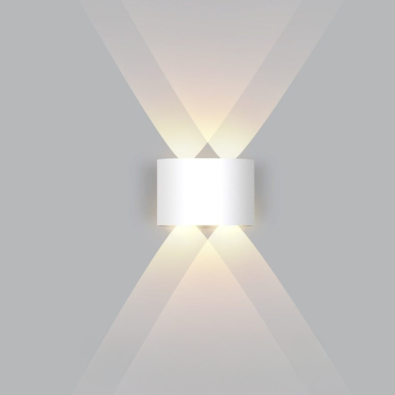 Aplique de pared exterior LED con luz hacia arriba y hacia abajo, lámpara moderna, delgada y resistente a la intemperie