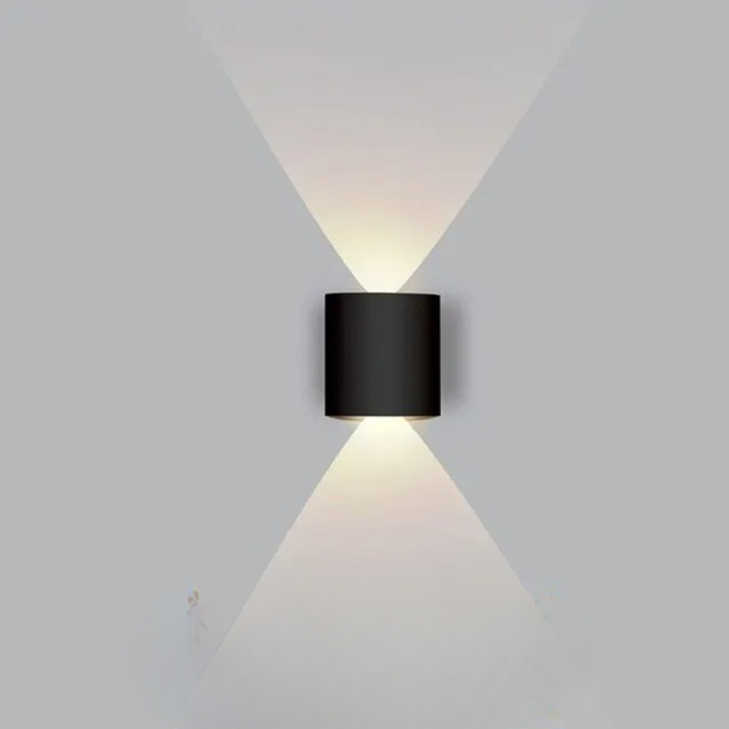 Aplique de pared exterior LED con luz hacia arriba y hacia abajo, lámpara moderna, delgada y resistente a la intemperie