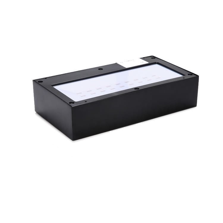 Aplique de pared exterior con iluminación LED hacia arriba y hacia abajo y sensor de movimiento
