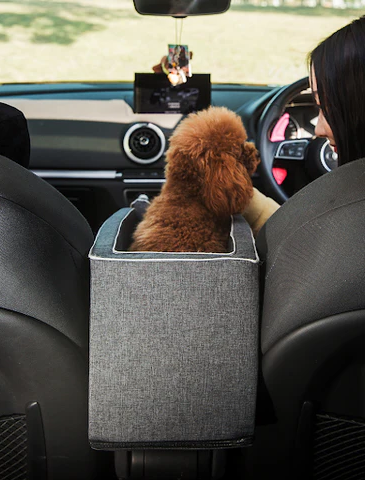 Pet Armrest Safety Seat - Pet Car Seat Travel Bag Suitable for Small Dogs and Cats - product image 4