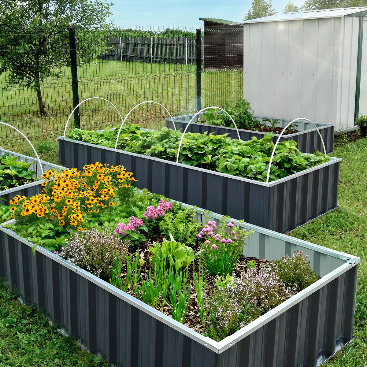 Outdoor Flower Vegetable Raised Garden Bed - product image 1