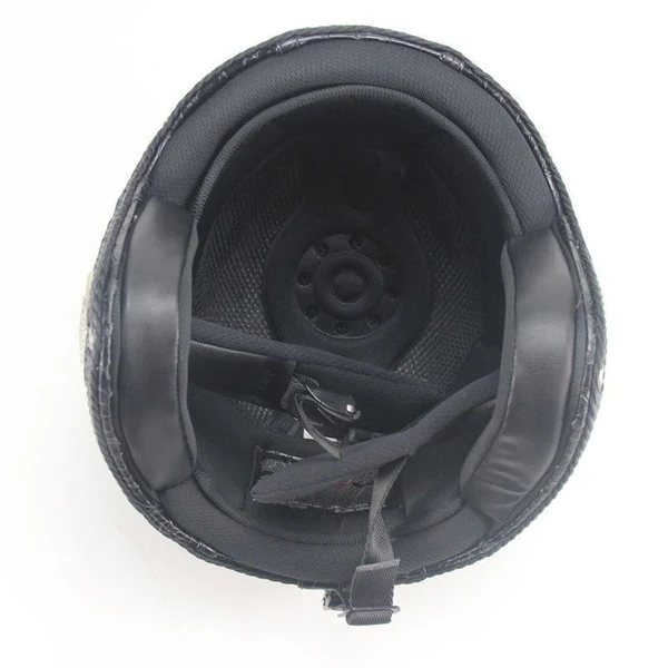 Retro Vintage Motorcycle Helmet Open Face With Goggle Mask - product detail 2