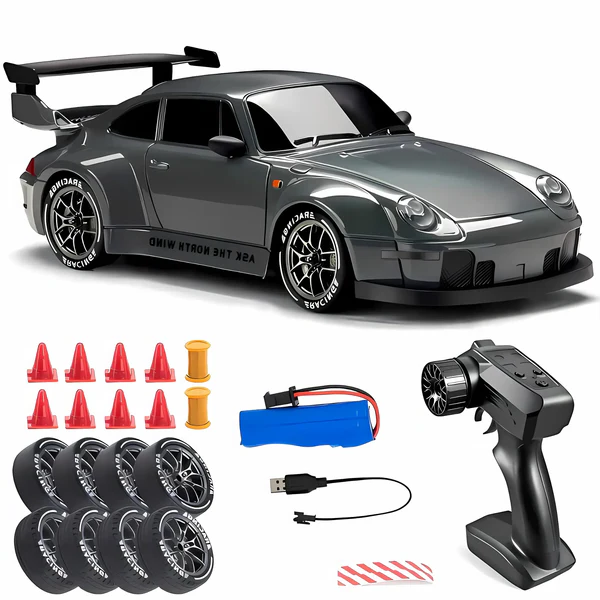 Retro Drift Master – 4WD RC Car with LED Lights - product image 1