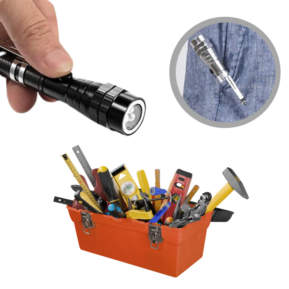 Telescopic magnetic LED flashlight - product image 7