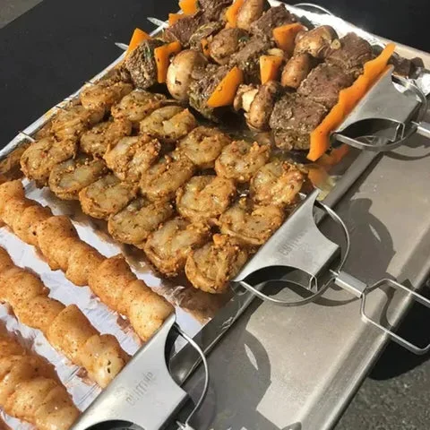 Three-prong grill skewer set - product image 3