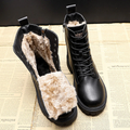 Stylish and durable black leather winter boots - product image 1