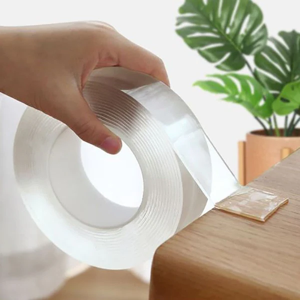 Transparent Sticky Nano Tape Double Sided Grip Reusable Home Tape Traceless Glue - product image 1