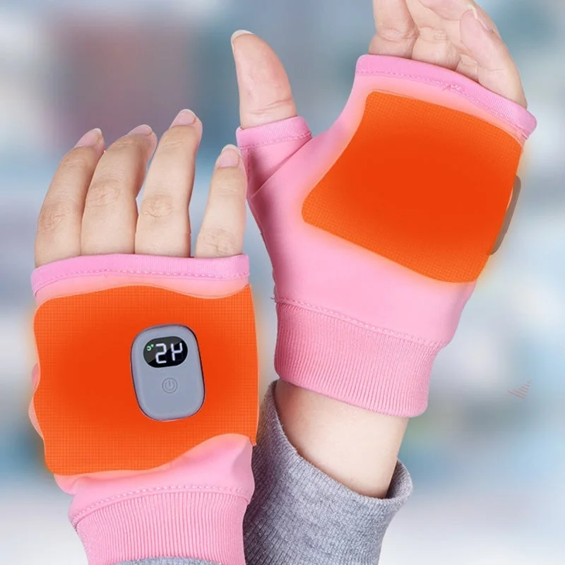 USB Rechargeable Heated Fingerless Gloves - product image 4