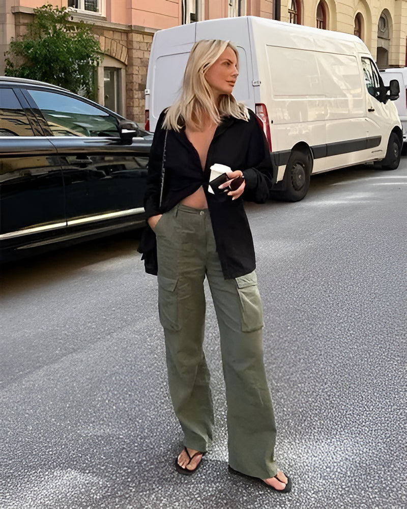 Adjustable Straight Fit Cargo Pants - product image 5