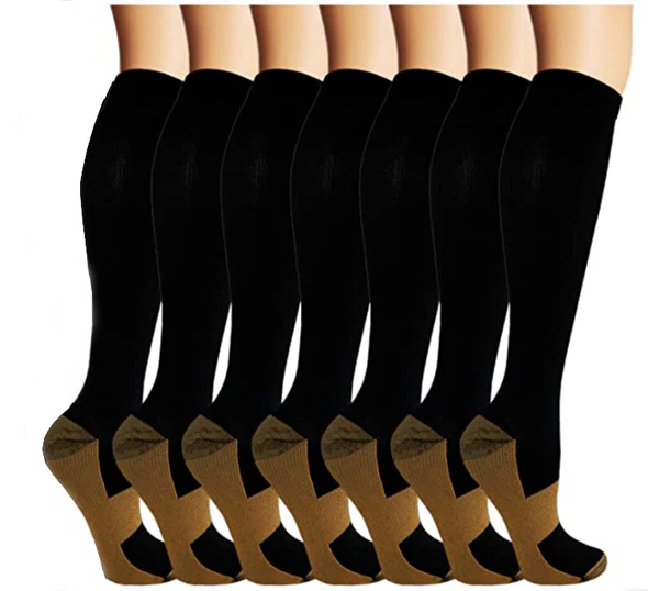 Copper Compression Socks (7 Pairs) for Women & Men-Workout And Recovery - product image 1