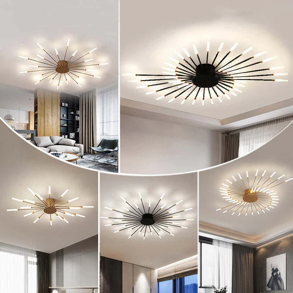 Flush Mount Ceiling Light Fireworks | Living Room/Bedroom - product image 3