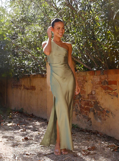 Sexy asymmetrical slit dress - product image 2