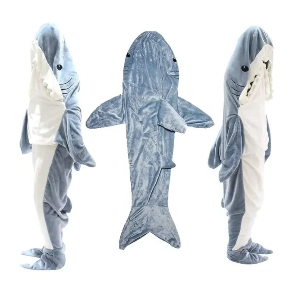 Shark Fleece Hooded Blanket - product image 1