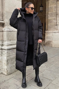 Long, quilted winter coat, warm and elegant - product image 1
