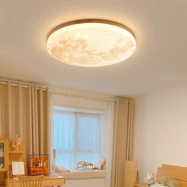 Nordic Minimalist Moon Acrylic LED Mount Ceiling Light - product image 1