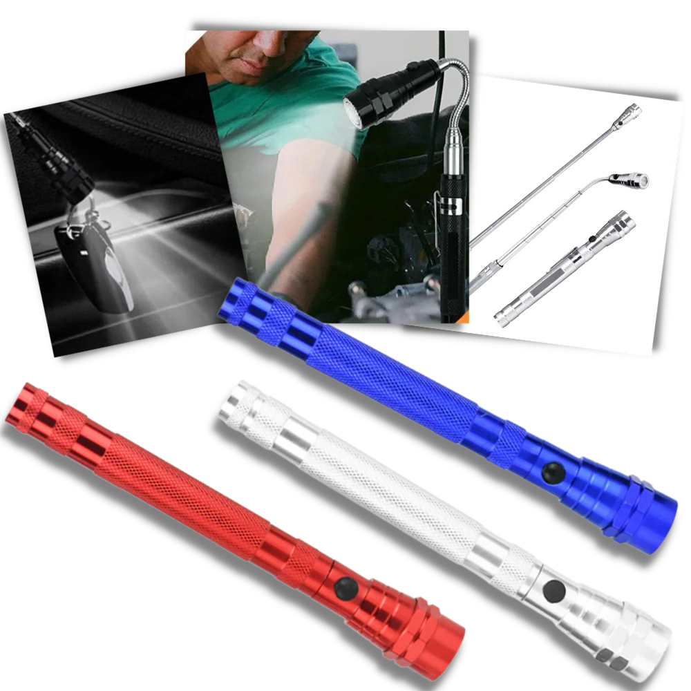 Telescopic magnetic LED flashlight - product image 5