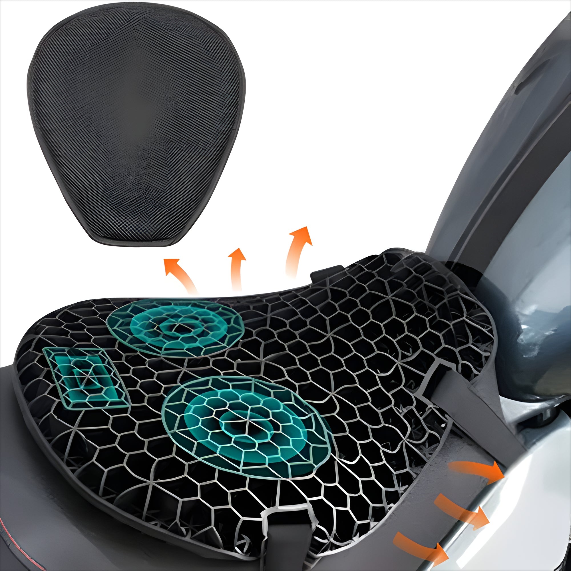 Motorcycle Gel Seat Pad for Long Distance Rides - product image 3