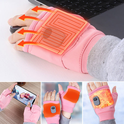 USB Rechargeable Heated Fingerless Gloves - product image 8