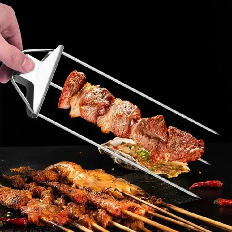 Three-prong grill skewer set - product image 5