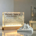 Tabla periódica con elementos reales, pantalla LED de acrílico y regalo educativo