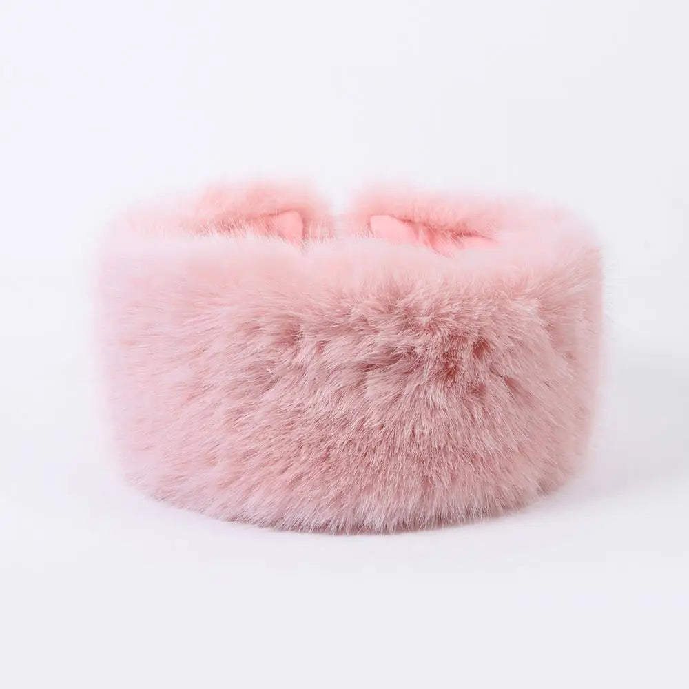 Fluffy Faux Fur Headband for Women - product detail 8