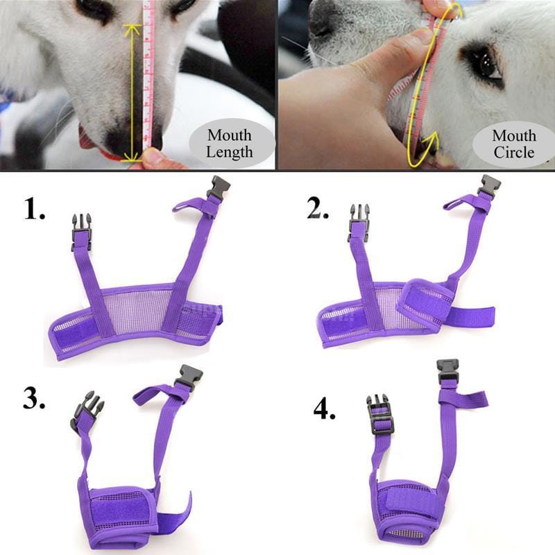 Adjustable Soft Dog Biting Muzzle Mouth Cover - product detail 2