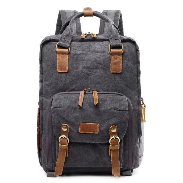 Waterproof Waxed Canvas Camera Backpack - product image 2