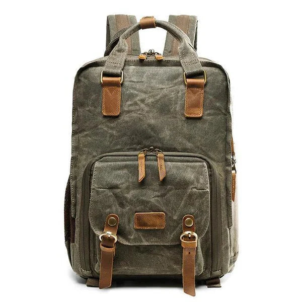 Waterproof Waxed Canvas Camera Backpack - product image 3