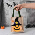 Halloween Treat Bag with Pumpkin Cat Witch and Skull - product detail 6