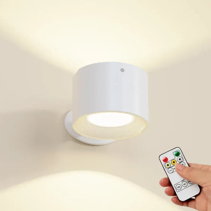 Lámpara de pared recargable y aplique a batería con soporte magnético y control remoto
