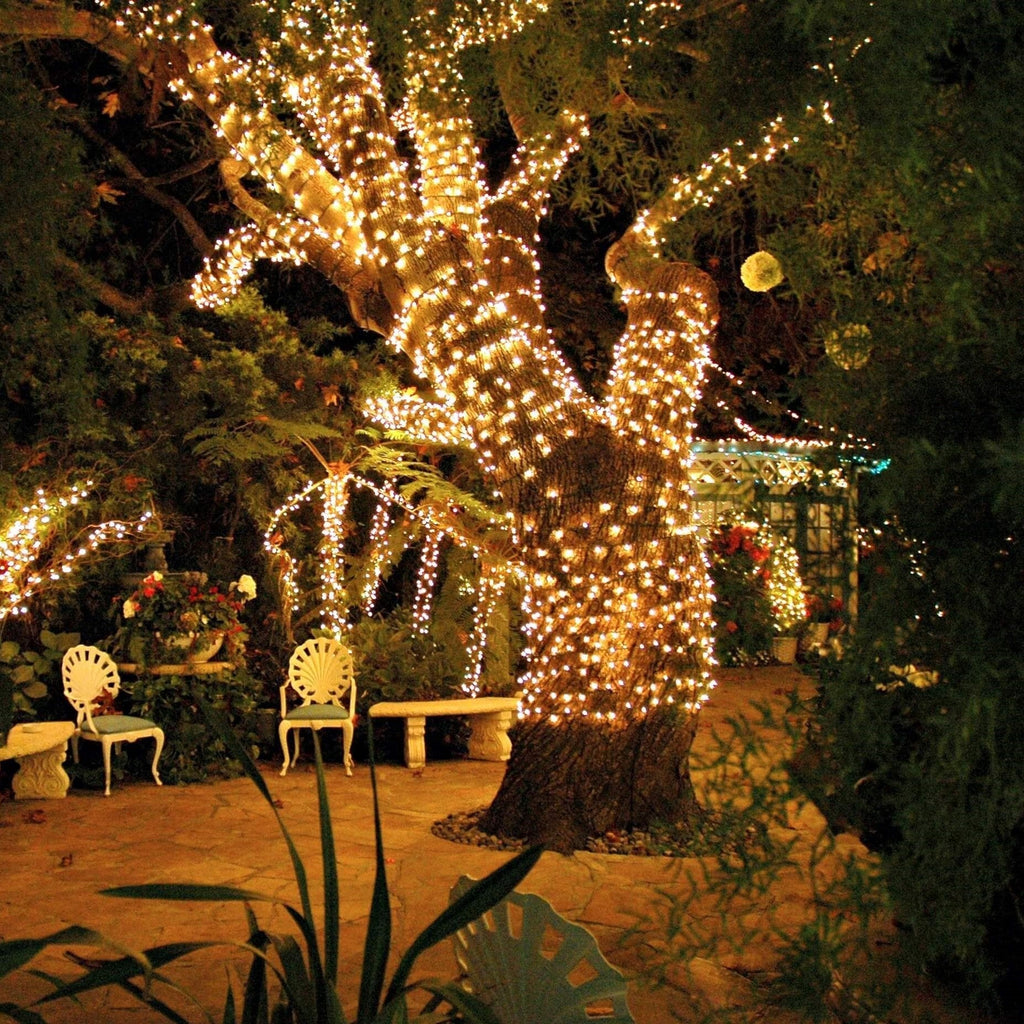 Luces solares de hadas para exteriores, LED impermeables para jardín y eventos