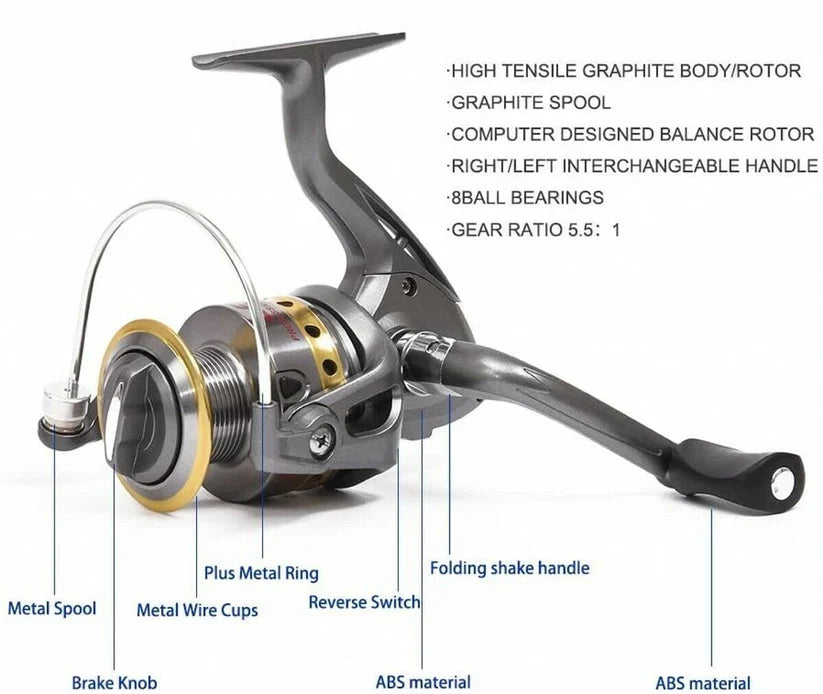 Carbon Fiber Telescopic Fishing Rod Pole Reel Combo Sea - product detail 3