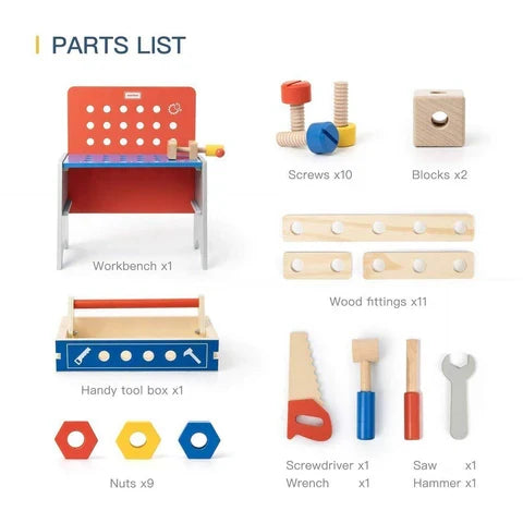 Exclusive Kids Pretend Play Realistic Work Tool Bench Toy - product detail 6