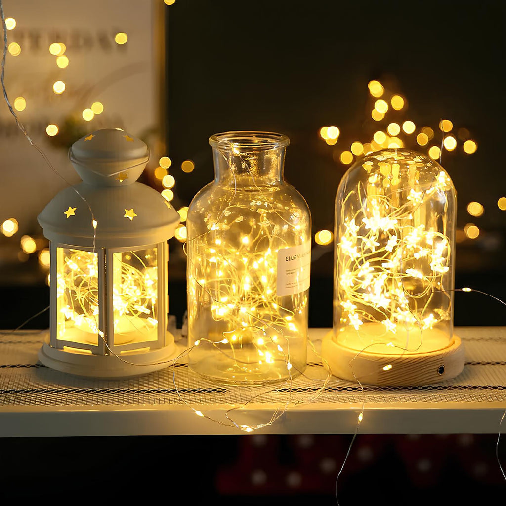 Luces solares de hadas para exteriores, LED impermeables para jardín y eventos
