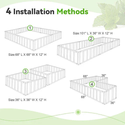 Outdoor Flower Vegetable Raised Garden Bed - product image 3