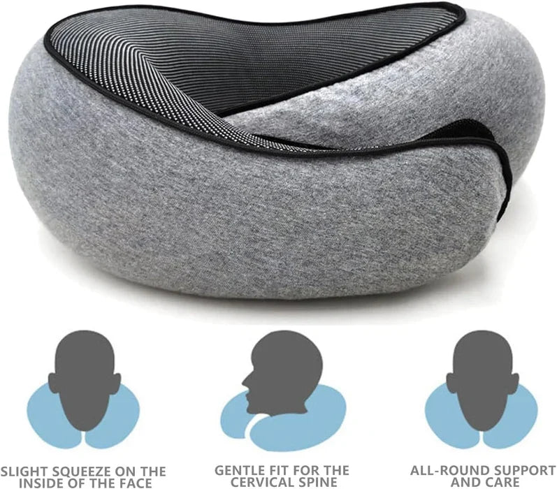 Snail Style Memory Foam Travel Curved Neck Pillow - - product detail 5