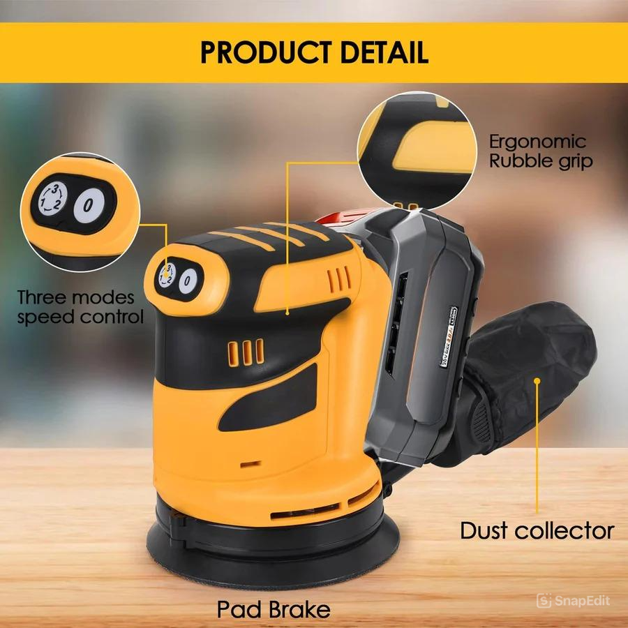 Brushless Orbital Electric Sander - product detail 3