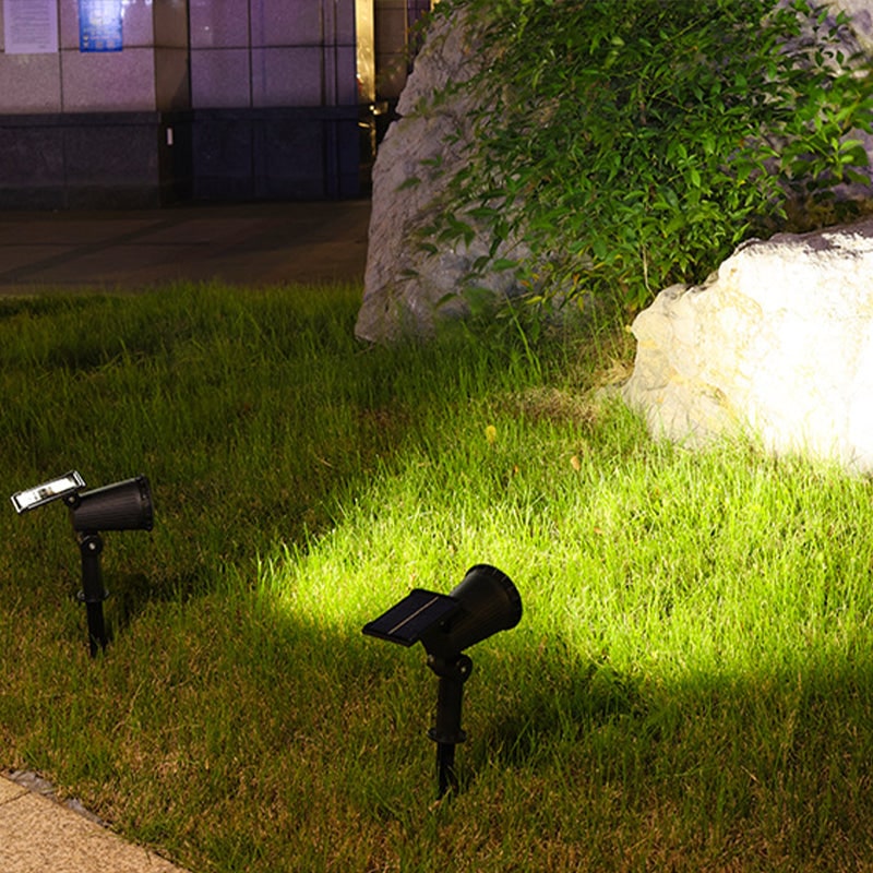 Foco solar recargable ajustable para jardín y exteriores, para iluminación paisajística