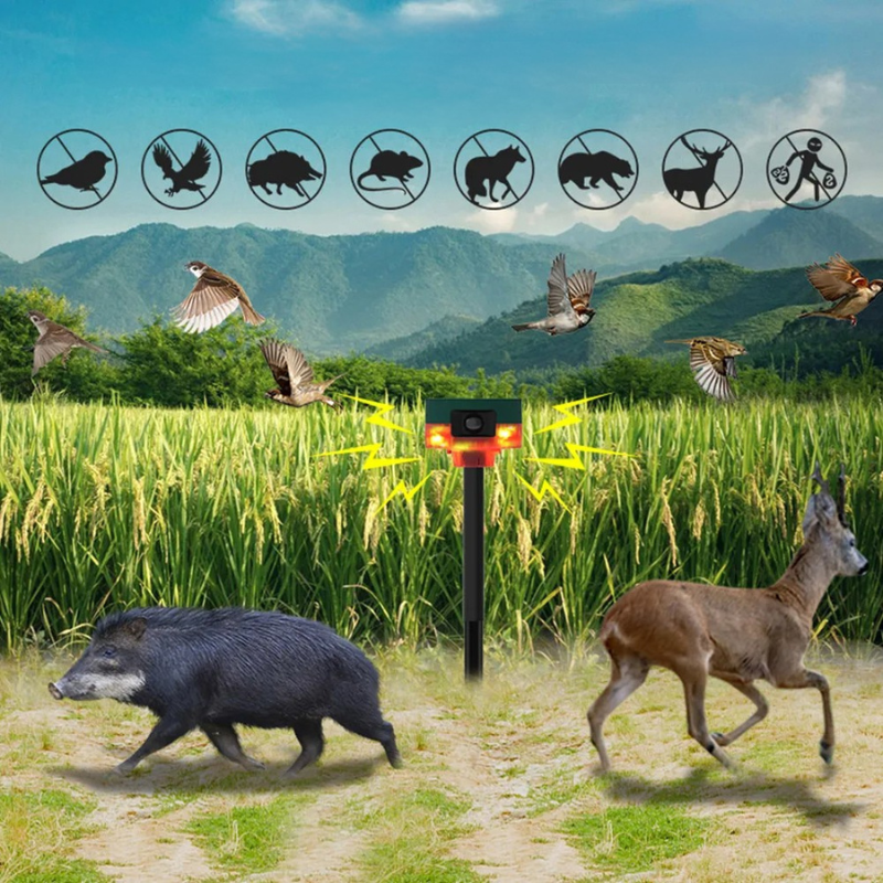 NOMOVA Solar Bird Repeller with Flashing Light