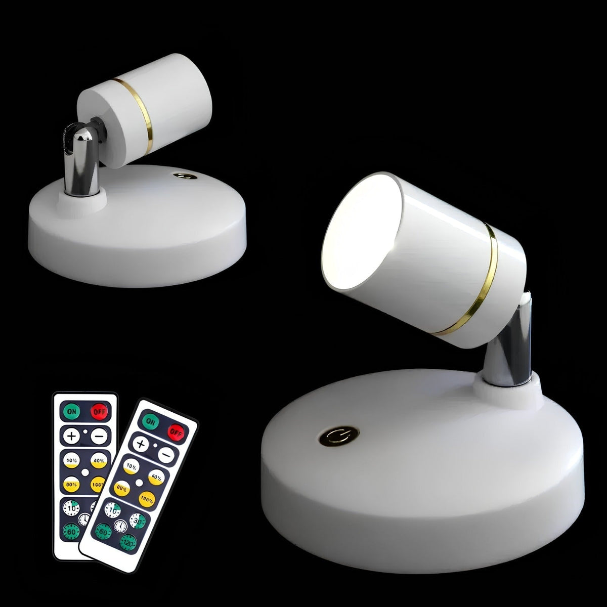 Foco LED de mano, inalámbrico, portátil, ajustable y sin cable