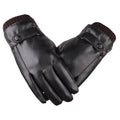 Touch Screen Men's Leather Gloves for Winter - product detail 6