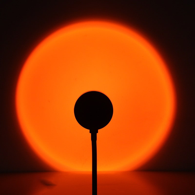 Lámpara proyectora de atardeceres, luz nocturna LED con soporte ajustable para dormitorio y estrellas