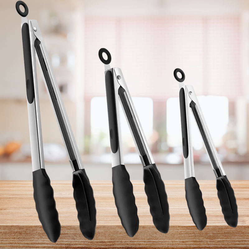 Silicone Kitchen Tongs (3-piece Set) - product image 1
