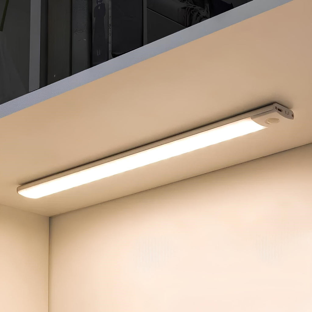 Luces inalámbricas para debajo de gabinetes, con sensor de movimiento LED recargable para armarios