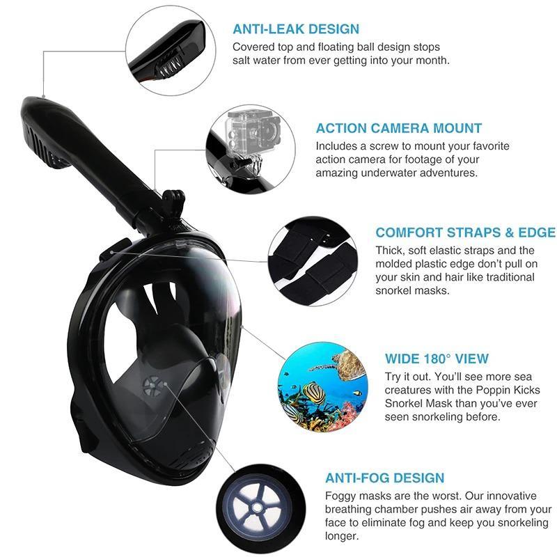 Full Face Anti Fog Underwater Scuba Diving Mask - product image 13