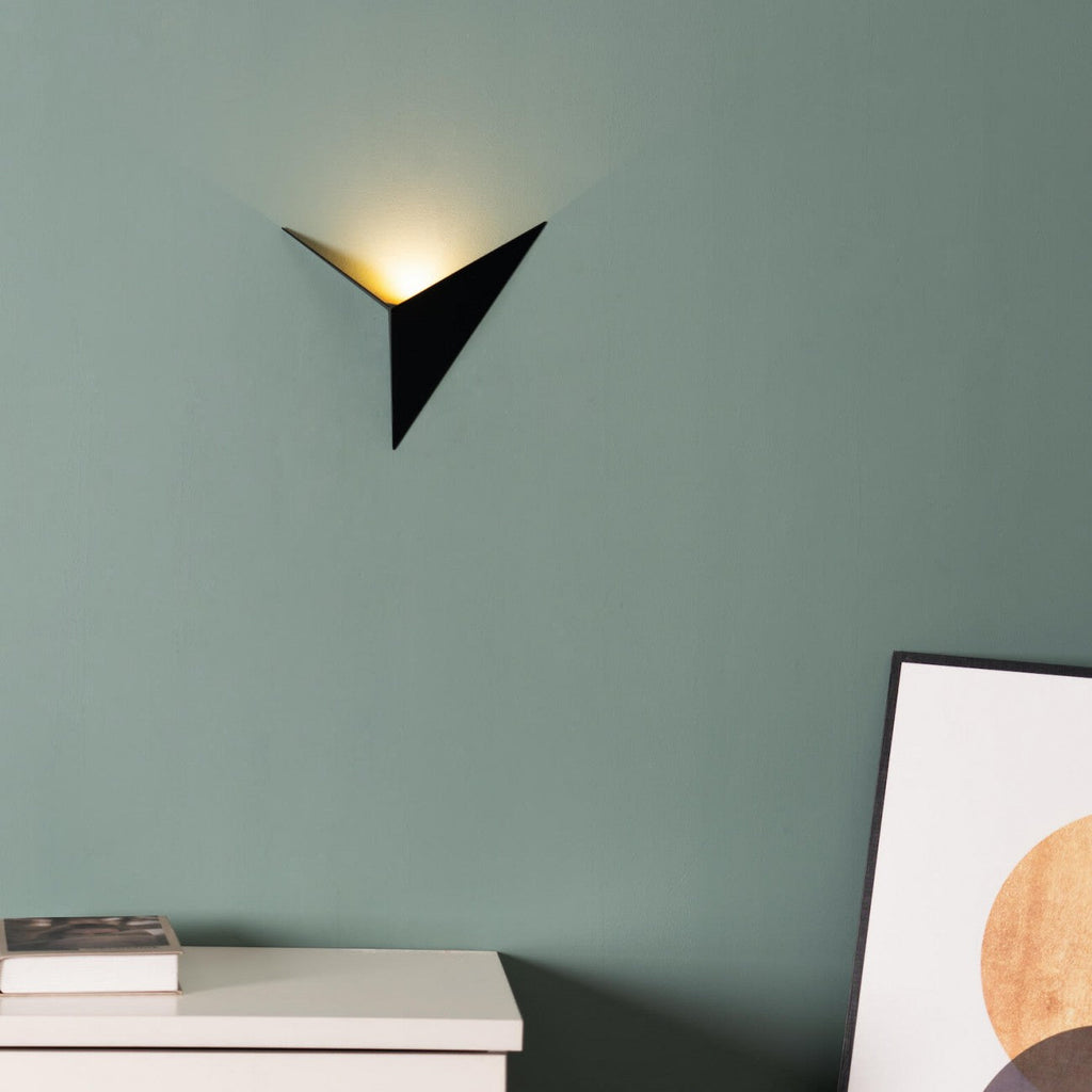 Lámparas de pared de lujo con diseño triangular elegante