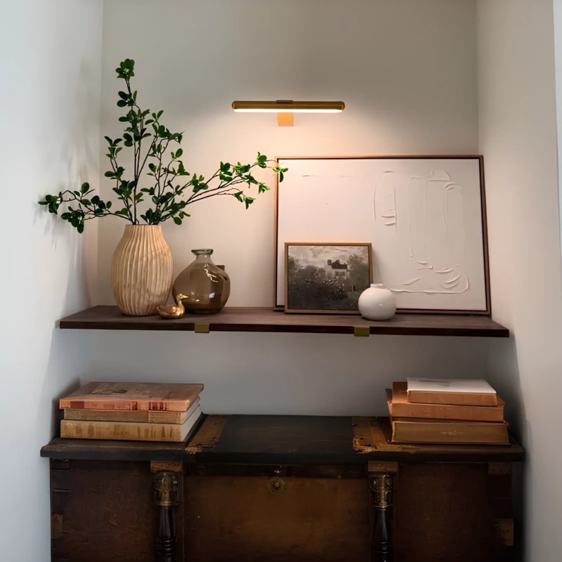 Lámpara de pared para cuadros, LED, recargable, inalámbrica y de metal